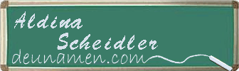 Aldina Scheidler Visitenkarte
